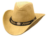 Stampy Embossed Shapeable Leather Hat